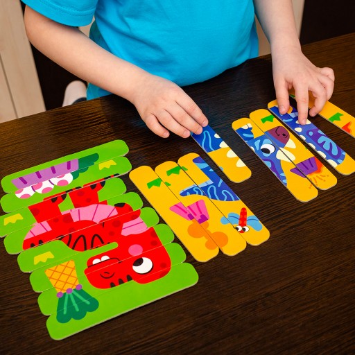 Puzzle patyki «Dinozaury»