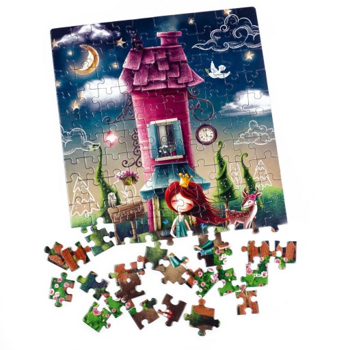 Puzzle «Magiczny dom księżniczki» DT100-08