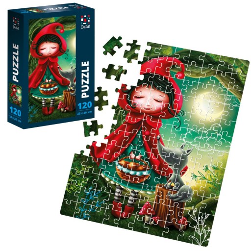 Puzzle «Dziewczyna i wilk» DT100-11
