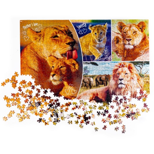 Puzzle De.tail. «Rodzina lwów» DT1000-01