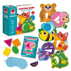 Educational game «Sorting game with wooden figures. Animals»