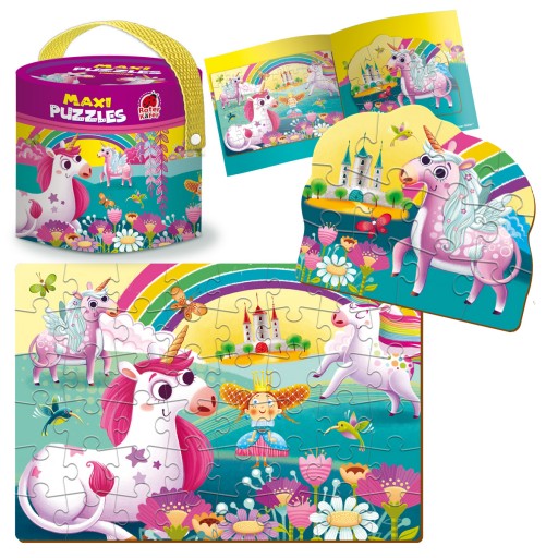 Maxi puzzle 2in1 «Unicorns»