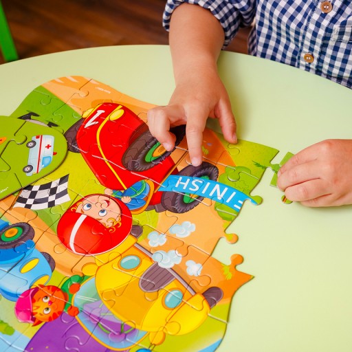 Puzzle 2 in 1 "Samochody"