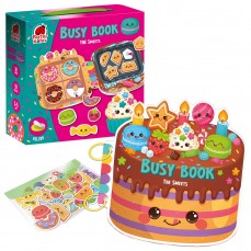 Zajęta książeczka zapinana na rzep. Słodycze.