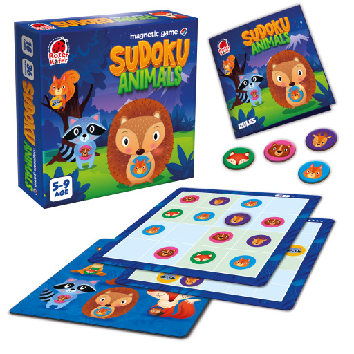 Gra magnetyczna „Sudoku Zwierzęta”
