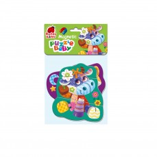 Magnetic baby puzzle «Сow-Сat»