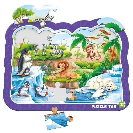 Puzzle zakładki «Zwierzęta z zoo»