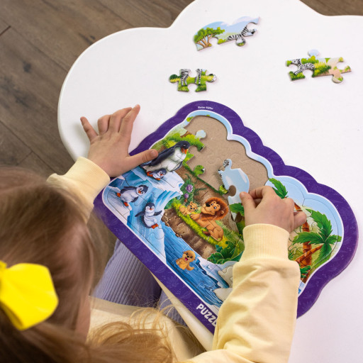 Puzzle zakładki «Zwierzęta z zoo»