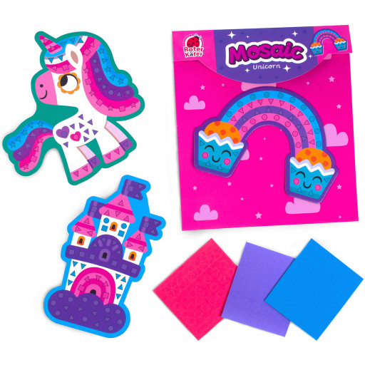 Zestaw kreatywny z miękką mozaiką «Jednorożce».
