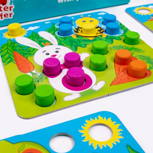 Educational  game «Wooden mosaic with pouch. Farm»