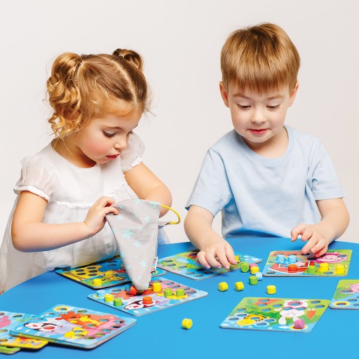 Educational  game «Wooden mosaic with pouch. Farm»