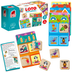 Educational game Lotto Yoga Animals