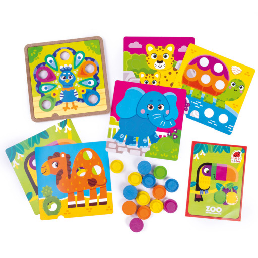 Gra edukacyjna «Drewniana mozaika. Zoo»