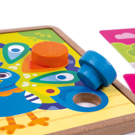 Gra edukacyjna «Drewniana mozaika. Zoo»