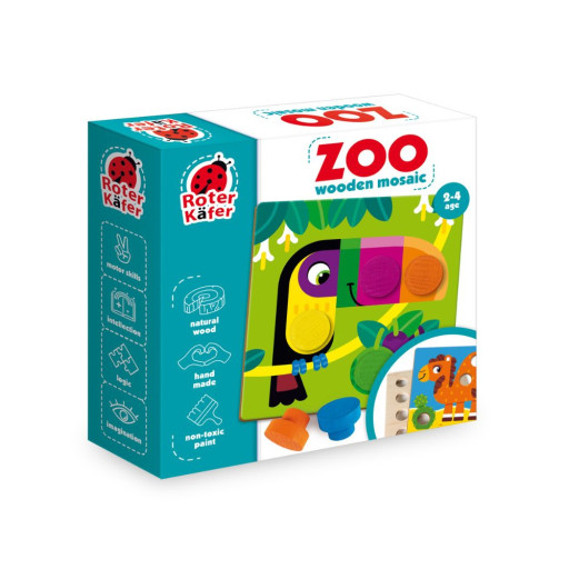 Gra edukacyjna «Drewniana mozaika. Zoo»