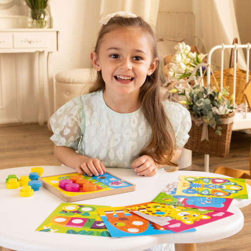 Gra edukacyjna «Drewniana mozaika. Zoo»