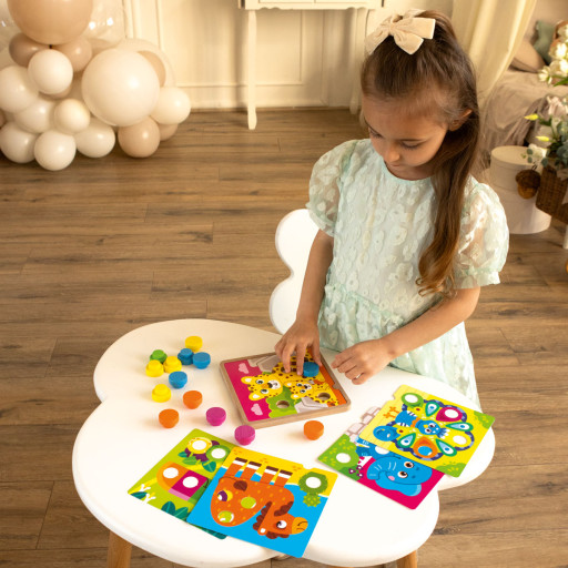 Gra edukacyjna «Drewniana mozaika. Zoo»