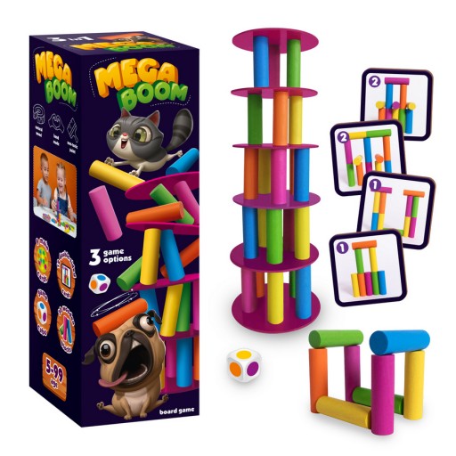 Wooden game «Mega boom»